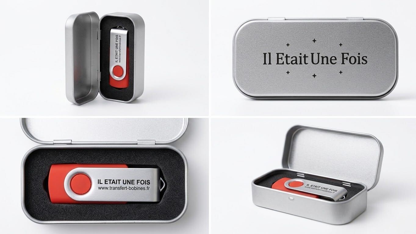 Exemple de présentation d'une clé USB Il Était Une Fois